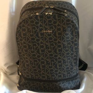Calvin Klein Faux Leather Backpack